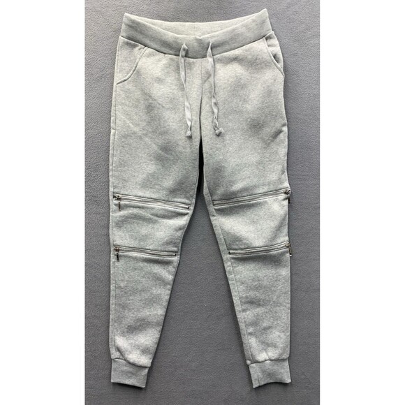 Redfox Mens Fleece Jogger Sweatpants Double Knee Zip Tapered Biker Gray  Size XL - Picture 1 of 11